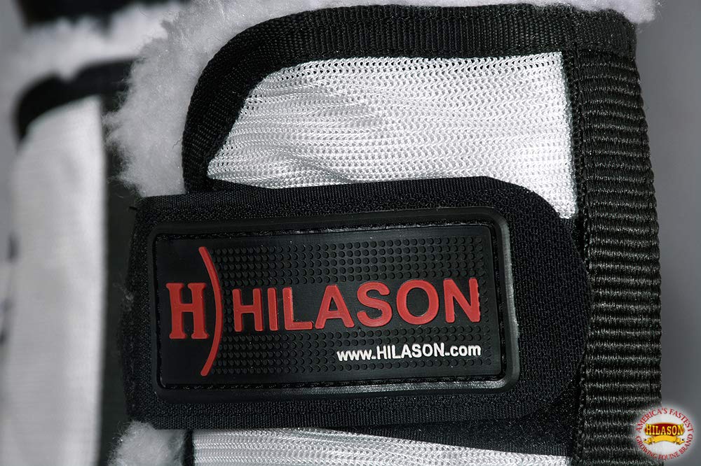 HILASON Western Horse Fly Boots W/Fleece Uv Protection Insects White